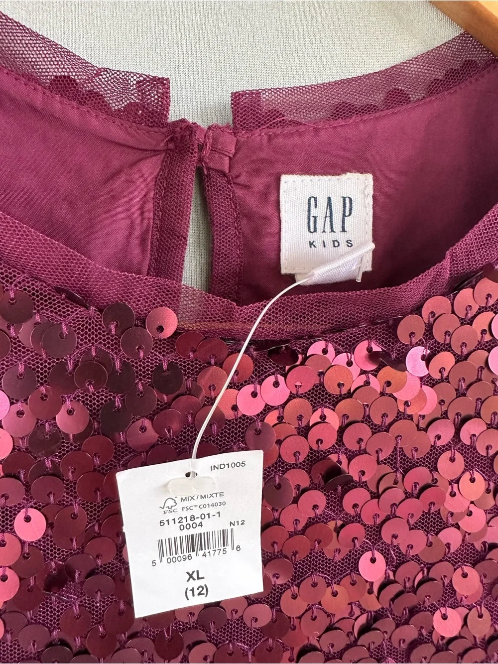 🎉5 for $45🎉 NWT Gap sequin dress size XL 12